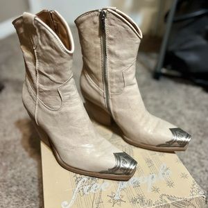 Free People Leather Brayden Boots Size 38 (8)